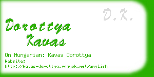 dorottya kavas business card